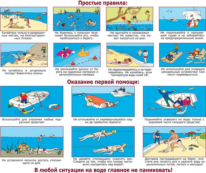Простые правила поведения на воде